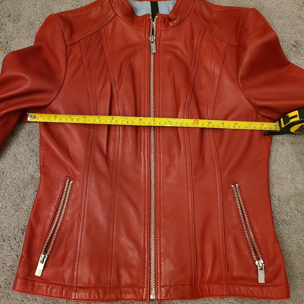 Black Rivet Leather Jacket - Picture 6 of 8